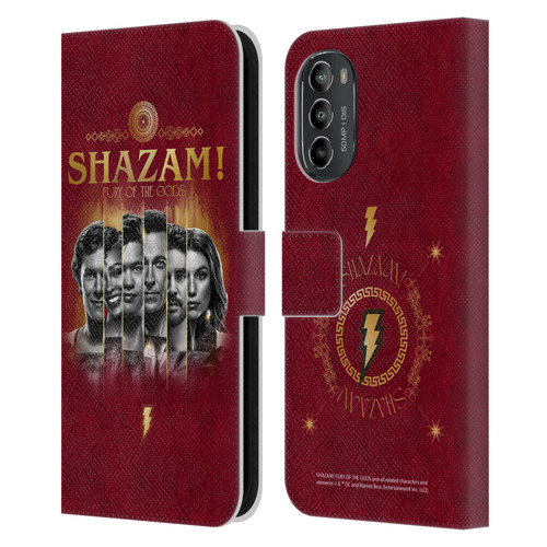 Shazam!: Fury Of The Gods Graphics Poster Leather Book Wallet Case Cover For Motorola Moto G82 5G