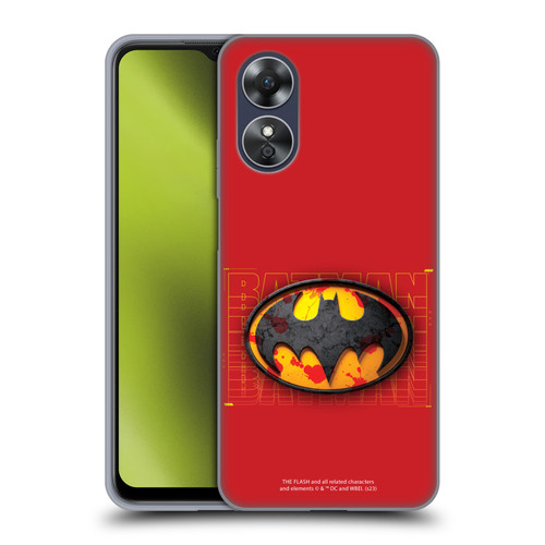 The Flash 2023 Graphics Batman Logo Soft Gel Case for OPPO A17