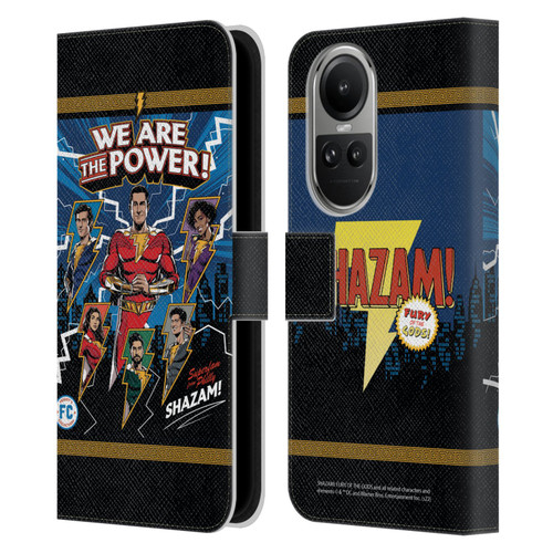 Shazam!: Fury Of The Gods Graphics Character Art Leather Book Wallet Case Cover For OPPO Reno10 5G / Reno10 Pro 5G