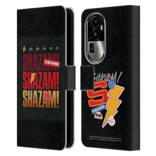 Shazam!: Fury Of The Gods Graphics Logo Leather Book Wallet Case Cover For OPPO Reno10 Pro+