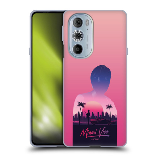 Miami Vice Art Sunset Soft Gel Case for Motorola Edge X30