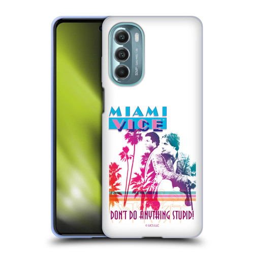 Miami Vice Art Don't Do Anything Stupid Soft Gel Case for Motorola Moto G Stylus 5G (2022)