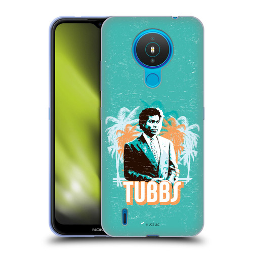 Miami Vice Art Tubbs And Palm Tree Scenery Soft Gel Case for Nokia 1.4
