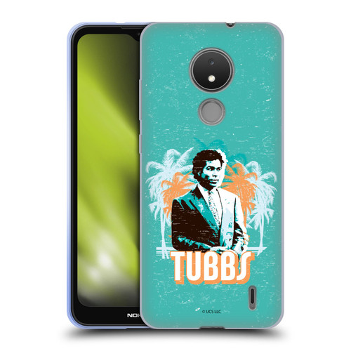 Miami Vice Art Tubbs And Palm Tree Scenery Soft Gel Case for Nokia C21