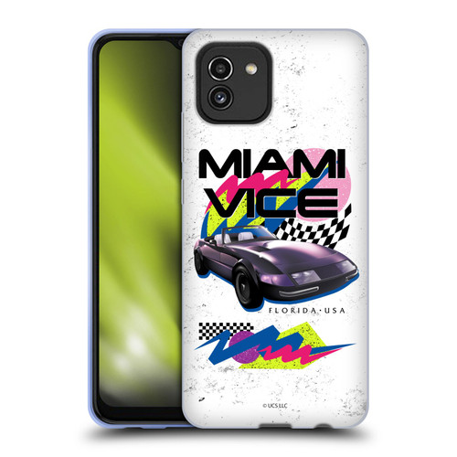 Miami Vice Art Car Soft Gel Case for Samsung Galaxy A03 (2021)