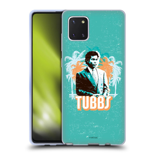 Miami Vice Art Tubbs And Palm Tree Scenery Soft Gel Case for Samsung Galaxy Note10 Lite