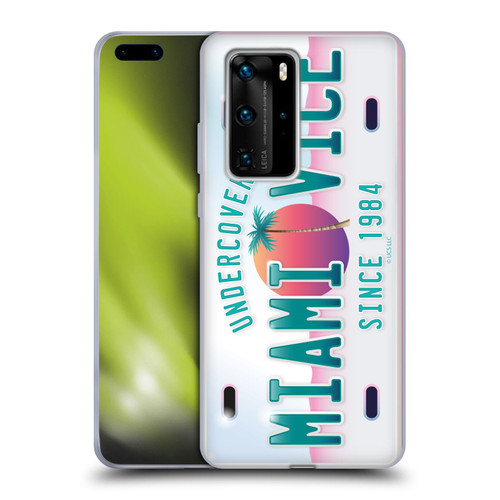 Miami Vice Graphics Uncover Plate Soft Gel Case for Huawei P40 Pro / P40 Pro Plus 5G