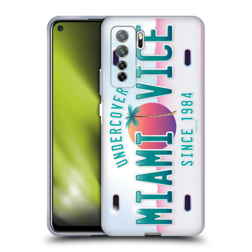 Miami Vice Graphics Uncover Plate Soft Gel Case for Huawei Nova 7 SE/P40 Lite 5G