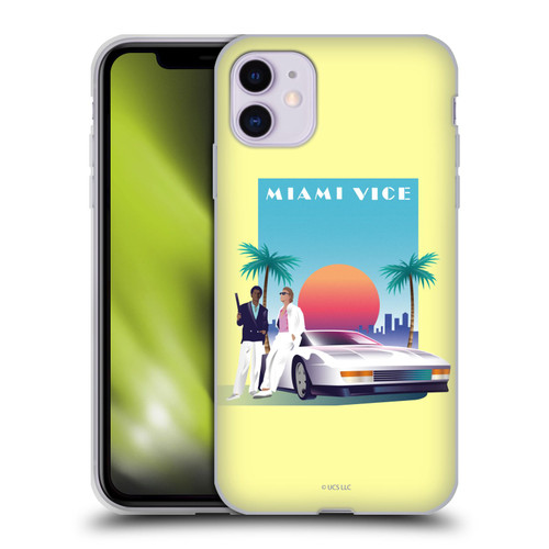 Miami Vice Graphics Poster Soft Gel Case for Apple iPhone 11