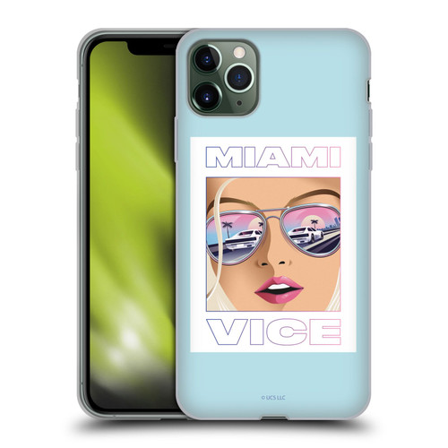 Miami Vice Graphics Reflection Soft Gel Case for Apple iPhone 11 Pro Max