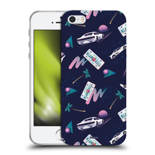 Miami Vice Graphics Pattern Soft Gel Case for Apple iPhone 5 / 5s / iPhone SE 2016