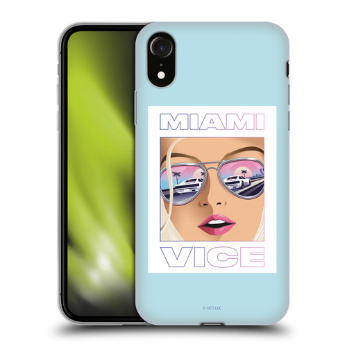 Miami Vice Graphics Reflection Soft Gel Case for Apple iPhone XR