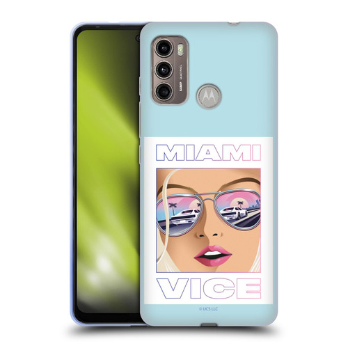 Miami Vice Graphics Reflection Soft Gel Case for Motorola Moto G60 / Moto G40 Fusion