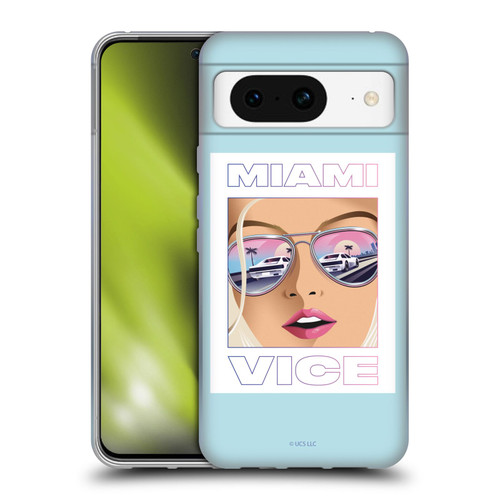 Miami Vice Graphics Reflection Soft Gel Case for Google Pixel 8