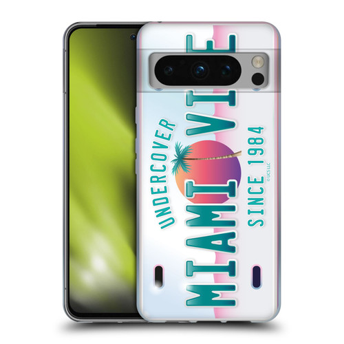 Miami Vice Graphics Uncover Plate Soft Gel Case for Google Pixel 8 Pro