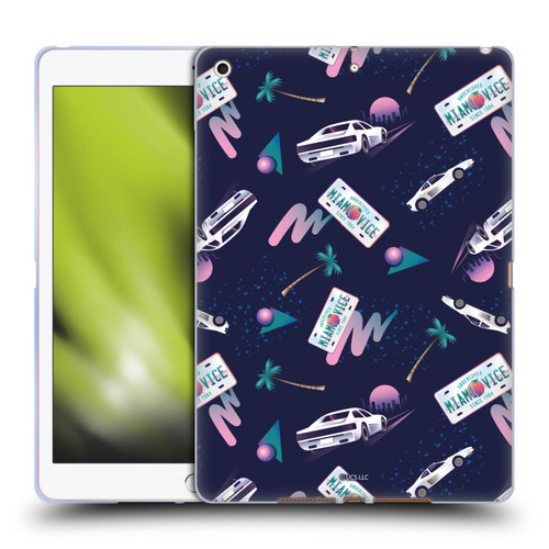 Miami Vice Graphics Pattern Soft Gel Case for Apple iPad 10.2 2019/2020/2021