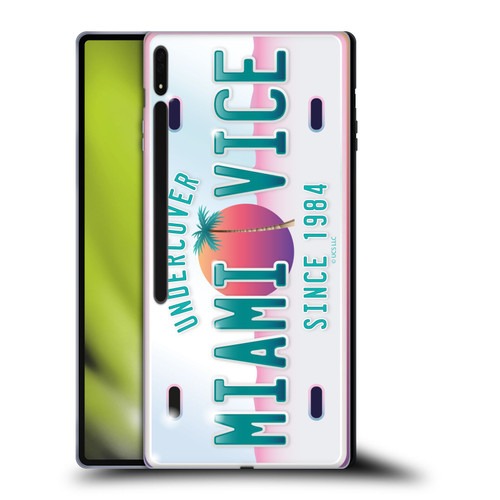 Miami Vice Graphics Uncover Plate Soft Gel Case for Samsung Galaxy Tab S8 Ultra