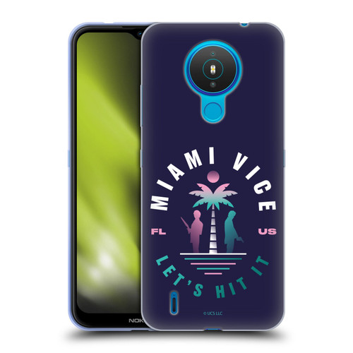 Miami Vice Graphics Let's Hit It Soft Gel Case for Nokia 1.4