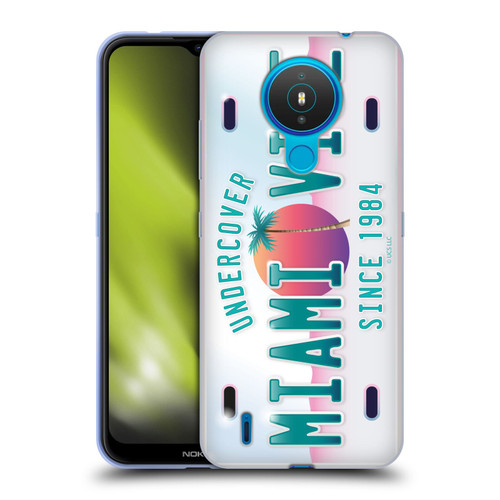 Miami Vice Graphics Uncover Plate Soft Gel Case for Nokia 1.4