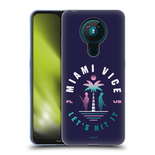 Miami Vice Graphics Let's Hit It Soft Gel Case for Nokia 5.3