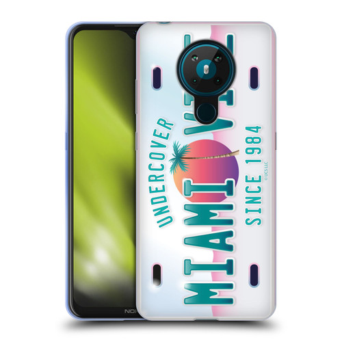 Miami Vice Graphics Uncover Plate Soft Gel Case for Nokia 5.3