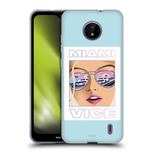 Miami Vice Graphics Reflection Soft Gel Case for Nokia C10 / C20