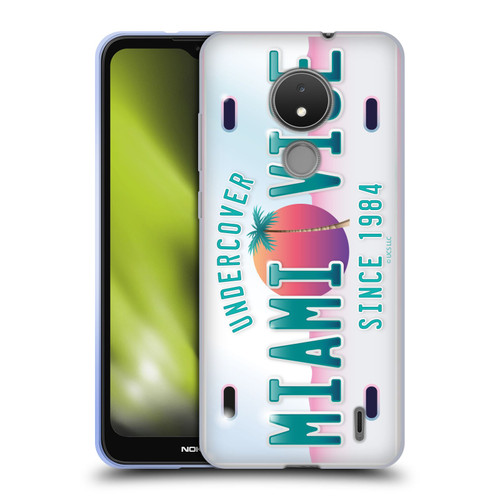 Miami Vice Graphics Uncover Plate Soft Gel Case for Nokia C21