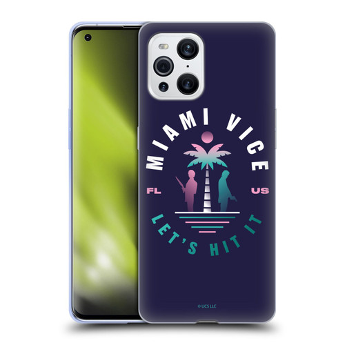 Miami Vice Graphics Let's Hit It Soft Gel Case for OPPO Find X3 / Pro