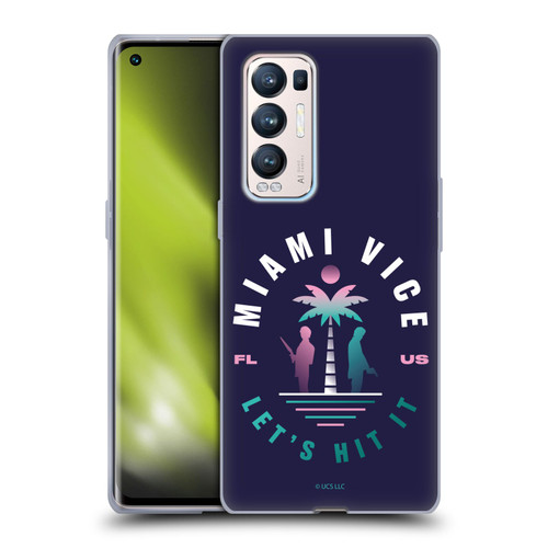 Miami Vice Graphics Let's Hit It Soft Gel Case for OPPO Find X3 Neo / Reno5 Pro+ 5G