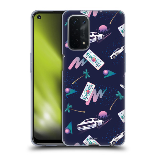 Miami Vice Graphics Pattern Soft Gel Case for OPPO A54 5G