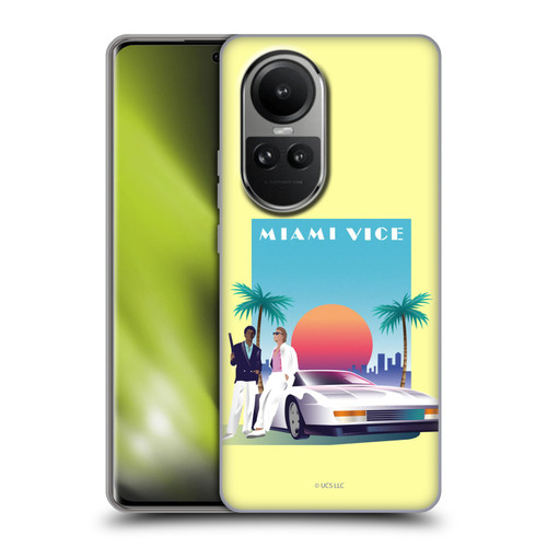 Miami Vice Graphics Poster Soft Gel Case for OPPO Reno10 5G / Reno10 Pro 5G