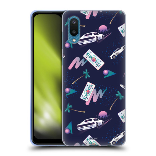Miami Vice Graphics Pattern Soft Gel Case for Samsung Galaxy A02/M02 (2021)