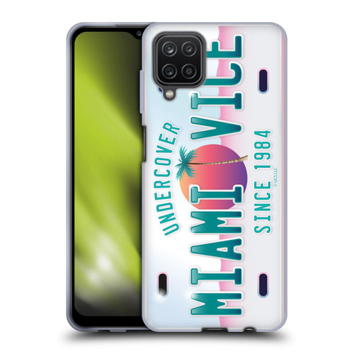 Miami Vice Graphics Uncover Plate Soft Gel Case for Samsung Galaxy A12 (2020)