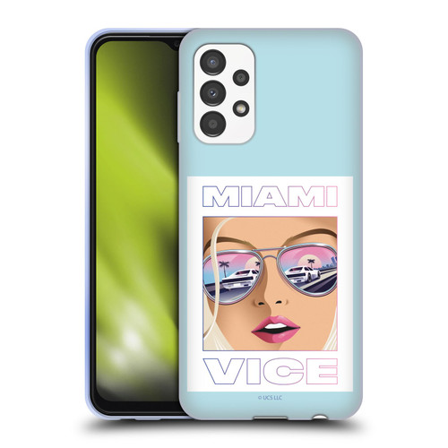 Miami Vice Graphics Reflection Soft Gel Case for Samsung Galaxy A13 (2022)