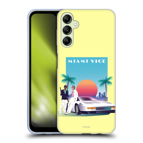 Miami Vice Graphics Poster Soft Gel Case for Samsung Galaxy A14 5G
