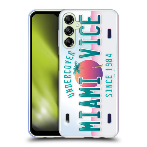 Miami Vice Graphics Uncover Plate Soft Gel Case for Samsung Galaxy A14 5G