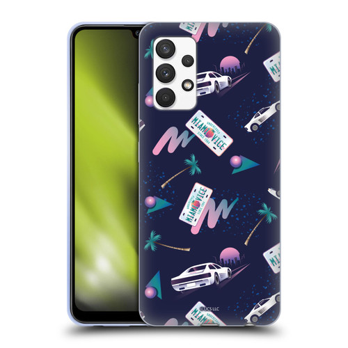 Miami Vice Graphics Pattern Soft Gel Case for Samsung Galaxy A32 (2021)