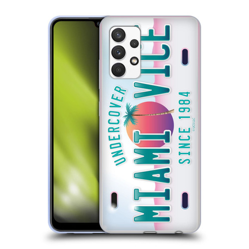 Miami Vice Graphics Uncover Plate Soft Gel Case for Samsung Galaxy A32 (2021)