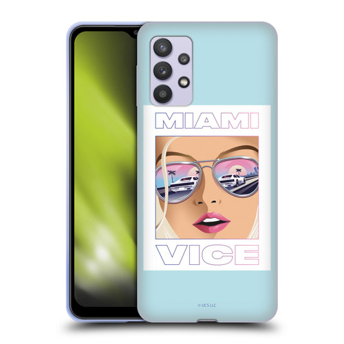 Miami Vice Graphics Reflection Soft Gel Case for Samsung Galaxy A32 5G / M32 5G (2021)