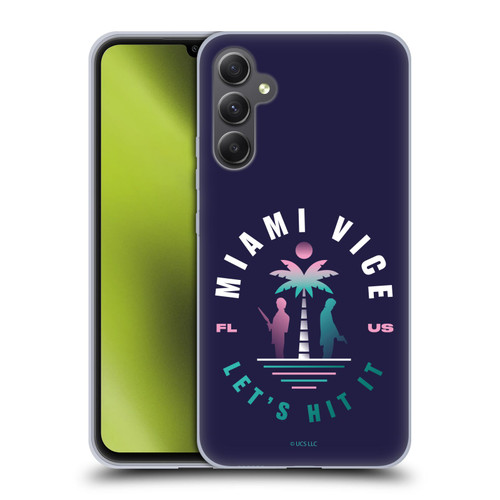 Miami Vice Graphics Let's Hit It Soft Gel Case for Samsung Galaxy A34 5G