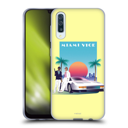 Miami Vice Graphics Poster Soft Gel Case for Samsung Galaxy A50/A30s (2019)