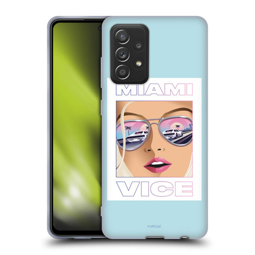 Miami Vice Graphics Reflection Soft Gel Case for Samsung Galaxy A52 / A52s / 5G (2021)