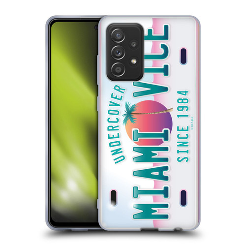 Miami Vice Graphics Uncover Plate Soft Gel Case for Samsung Galaxy A52 / A52s / 5G (2021)