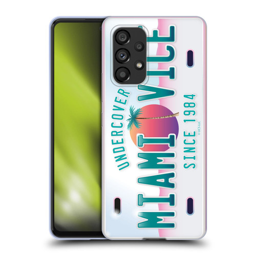 Miami Vice Graphics Uncover Plate Soft Gel Case for Samsung Galaxy A53 5G (2022)