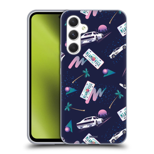 Miami Vice Graphics Pattern Soft Gel Case for Samsung Galaxy A54 5G