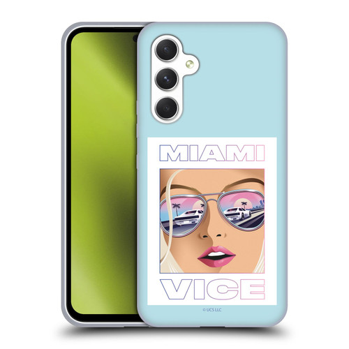 Miami Vice Graphics Reflection Soft Gel Case for Samsung Galaxy A54 5G