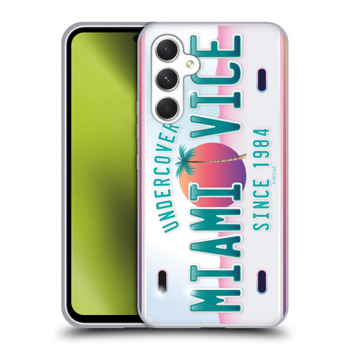 Miami Vice Graphics Uncover Plate Soft Gel Case for Samsung Galaxy A54 5G