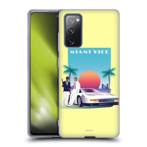 Miami Vice Graphics Poster Soft Gel Case for Samsung Galaxy S20 FE / 5G