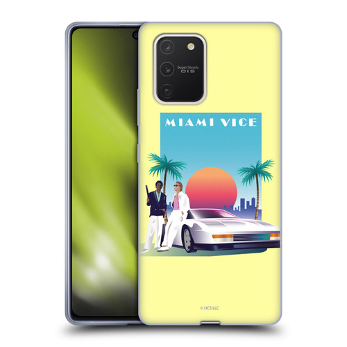 Miami Vice Graphics Poster Soft Gel Case for Samsung Galaxy S10 Lite