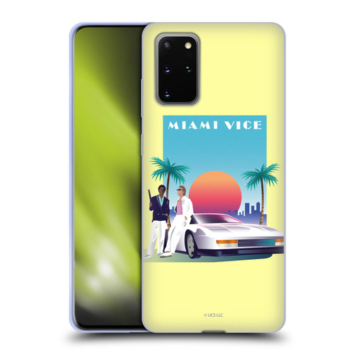 Miami Vice Graphics Poster Soft Gel Case for Samsung Galaxy S20+ / S20+ 5G